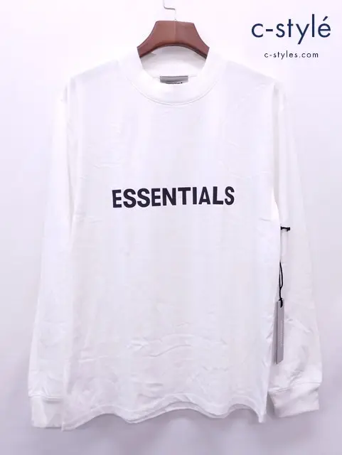 FOG ESSENTIALS エフオージーエッセンシャルズ Tシャツ S ホワイト 長袖 綿100%