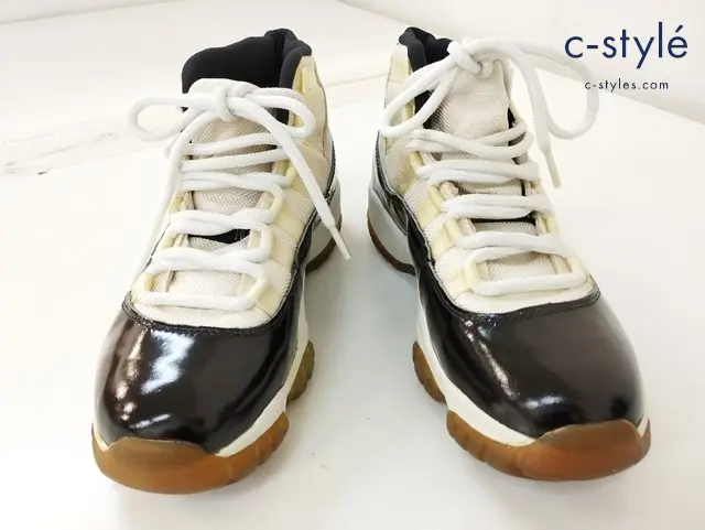 NIKE ナイキ スニーカー 25.5cm ブラック × ホワイト エアジョーダン11 130245-101