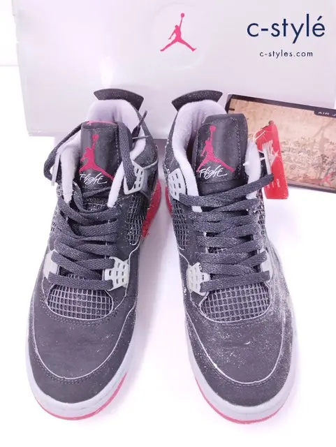 NIKE ナイキ スニーカー 26cm ブラック AIR JORDAN 4 RETRO136013-001