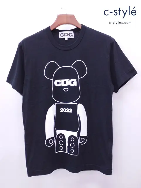 COMME des GARCONS コムデギャルソン Tシャツ L ブラック MEDICOM TOY BE@RBRICK TEE SI-T004