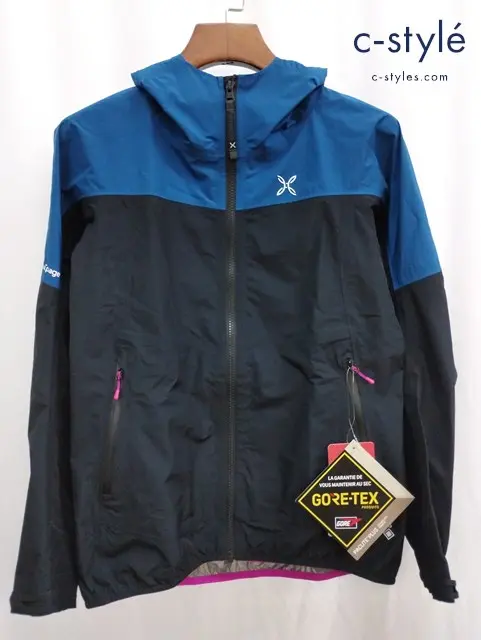 MONTURA モンチュラ ジャケット M ブルー×ブラック PAC MIND JACKET MJAT27W レディース