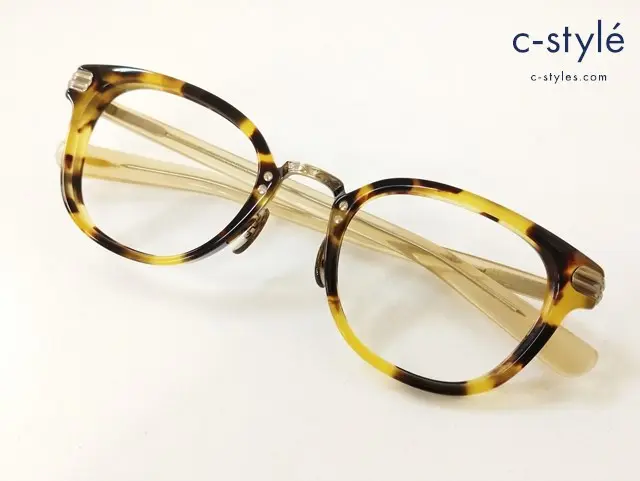 OLIVER PEOPLES×POKER FACE メガネ 48□22 ブラウン Boyce