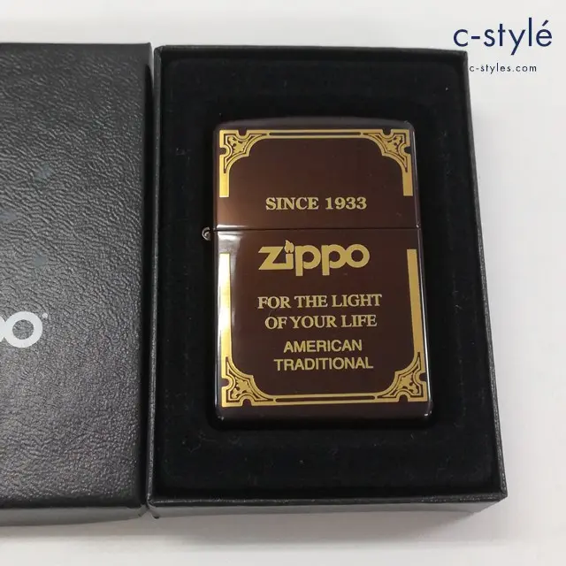 ZIPPO ジッポー オイルライター FOR THE LIGHT OF YOUR LIFE TRADITIONAL ブラウン 2008 喫煙具