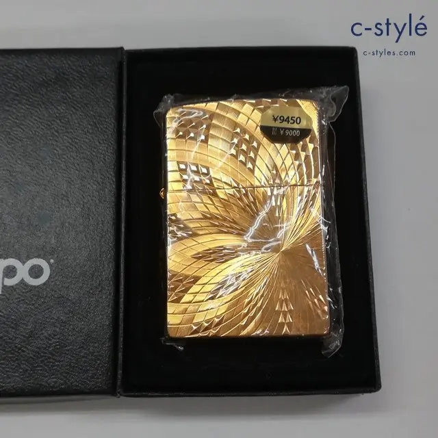 ZIPPO ダイヤモンドカット ゴールド 2009 喫煙具 嗜好品