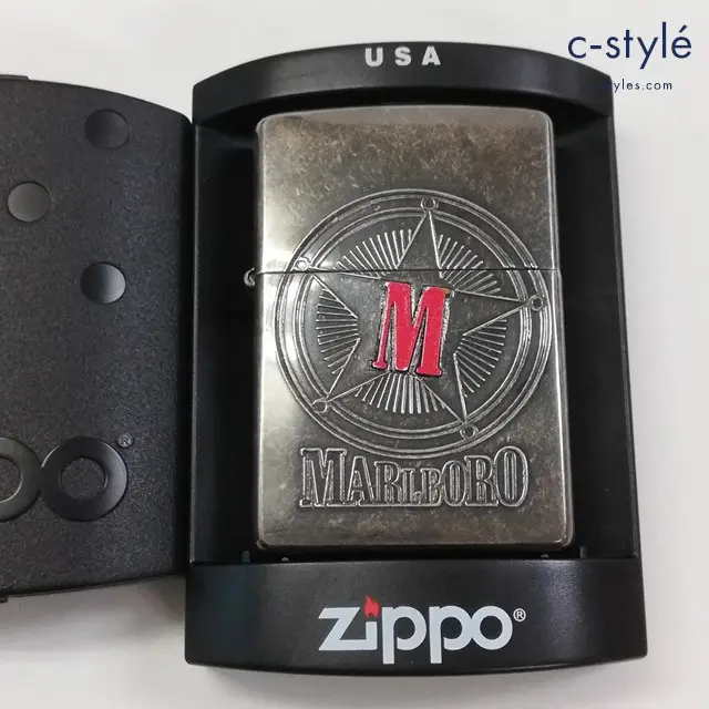 ZIPPO ジッポー オイルライター Marlboro マルボロ スターコンパスエンブレム シルバー 2000 喫煙具