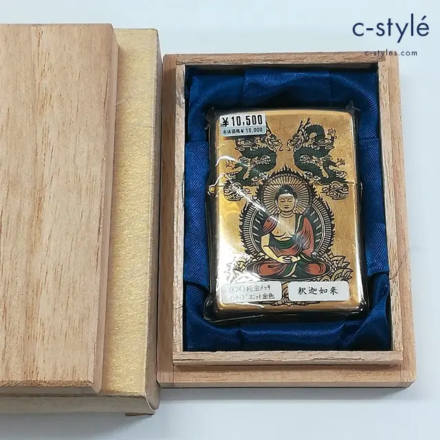 ZIPPO ジッポー オイルライター 釈迦如来 K24 純金メッキ ゴールド 2011 喫煙具 嗜好品