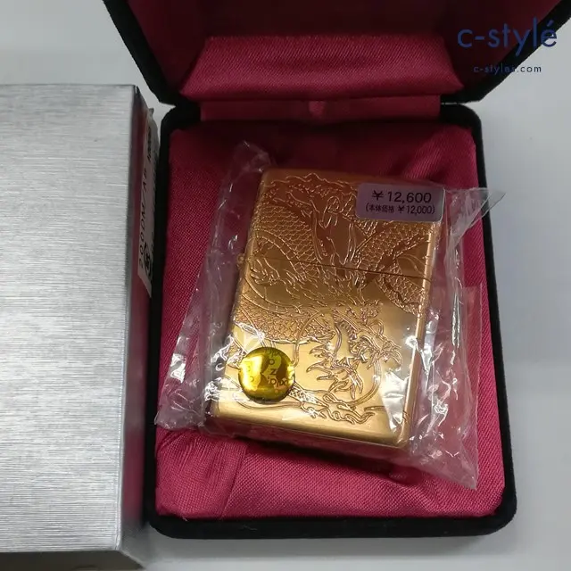 ZIPPO ジッポー オイルライター 龍驤虎視 両面加工 ゴールド 2008 喫煙具 Dragon ドラゴン 竜