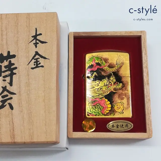 ZIPPO ジッポー オイルライター 本金 蒔絵 龍 2007 喫煙具 嗜好品 Dragon ドラゴン 竜