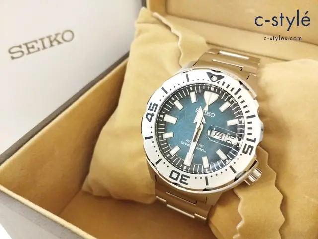 SEIKO セイコー 腕時計 シルバー×ブルー PROSPEX SBDY115 自動巻き