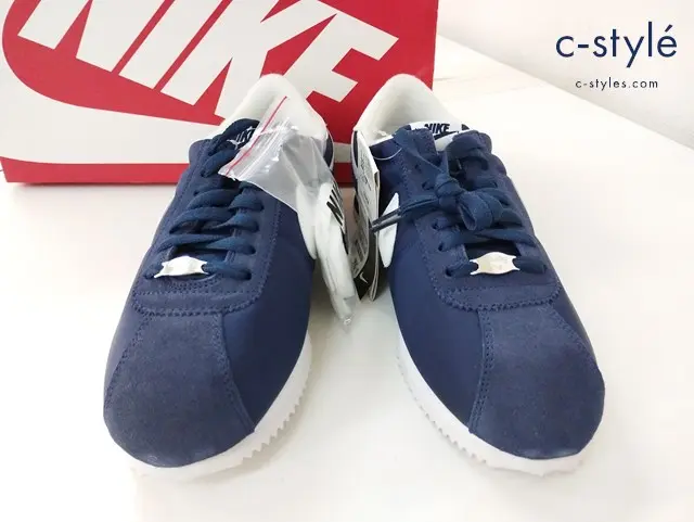 NIKE ナイキ スニーカー 26.0cm ネイビー×ホワイト CORTEZ BASIC NYLON ’06 317249-413