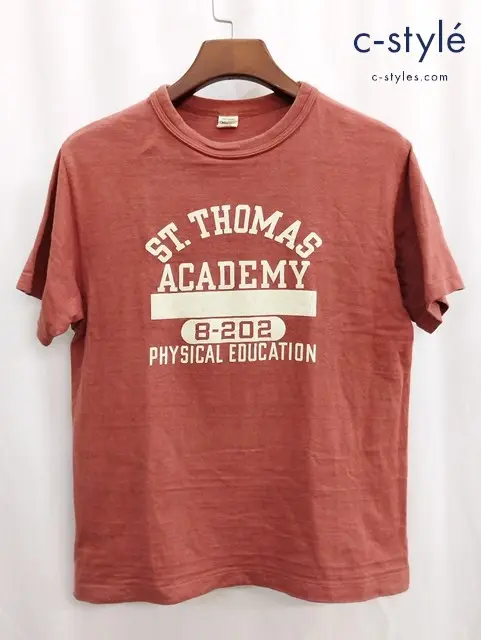 WAREHOUSE ウエアハウス Tシャツ M オレンジ系 綿100％