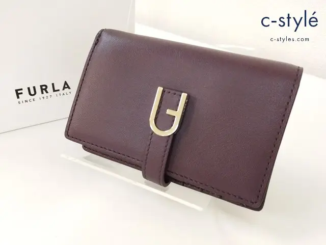 FURLA フルラ 財布 ヴァイオレット WP00401 FLOW M COMPACT WALLET 折りたたみ レディース
