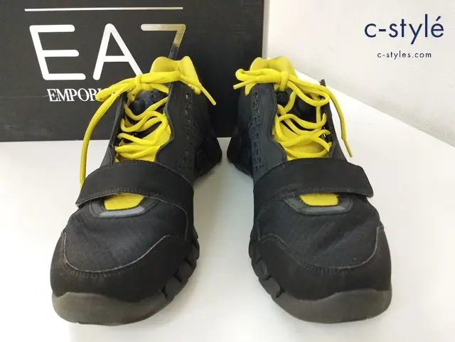 Reebok×EMPORIO ARMANI リーボック×エンポリオアルマーニ スニーカー 28cm ブラック EA7 PUMP ZIGTECH