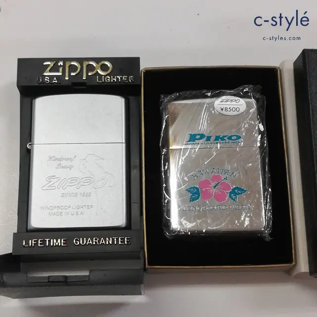 ZIPPO ジッポー オイルライター PIKO HAWAIAN LONGBOARD WEAR 1998 Windy Girl 2000 シルバー