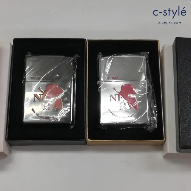ZIPPO ジッポー オイルライター NERV ブラック 2005 シルバー 2005 計2点