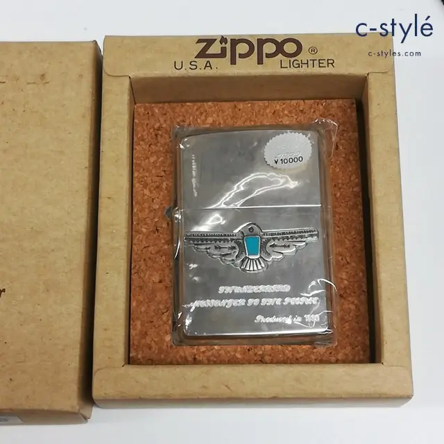 ZIPPO ジッポー オイルライター THUNDERBIRD MESSENGER TO THE PEOPLE シルバー 1993 立体プレート