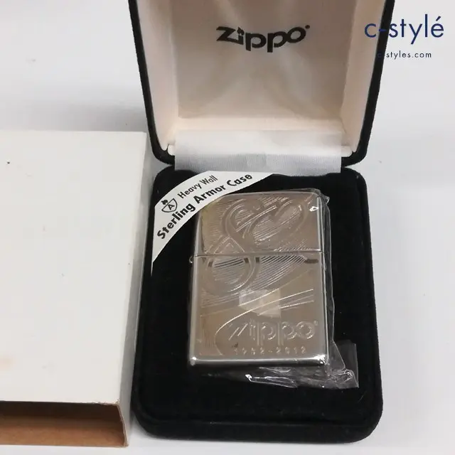 ZIPPO ジッポー オイルライター Heavy Wall Sterling Armor Case 80周年 1932-2012 シルバー 2011