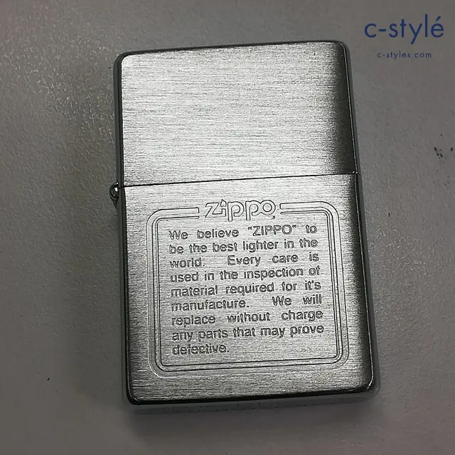 ZIPPO ジッポー オイルライター We belive “ZIPPO” to be the best lighter in the world. シルバー 1995