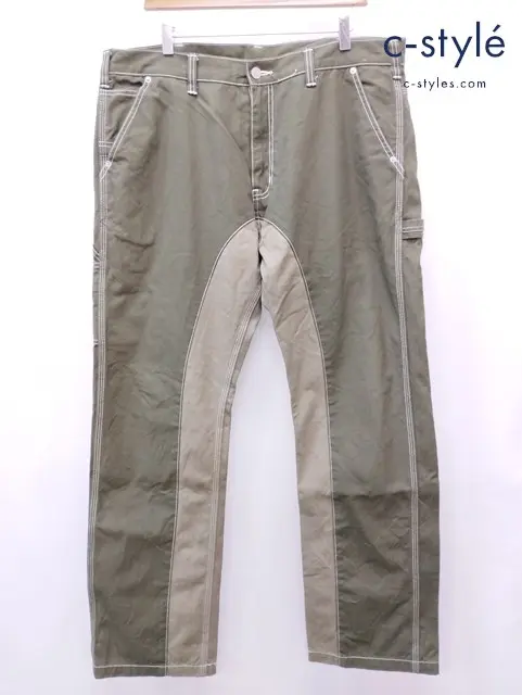 KOJIMA GENES 児島ジーンズ ペインターパンツ 40 カーキ モンキーコンボ RNB-1081F