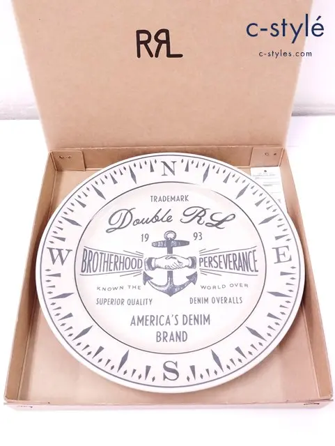 RRL ダブルアールエル ロゴプレート アイボリー系 417806690001 皿