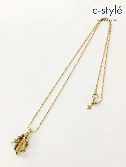 Bloody Mary Night Raven K18 W/Diamond & Chein K18 0.13ct ペンダントトップ + チェーン 約12.2g