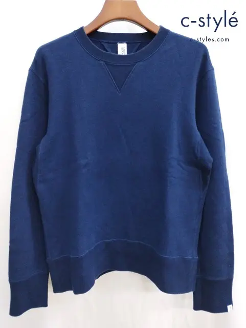 LOOPWHEELER×BEAMS PLUS ループウィラー×ビームス プラス スウェット L ネイビー 綿100% 日本製