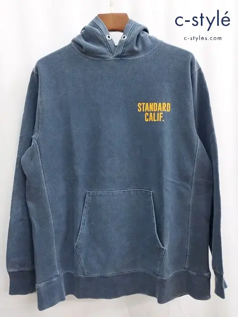 STANDARD CALIFORNIA スタンダードカリフォルニア パーカー L インディゴ 綿100%