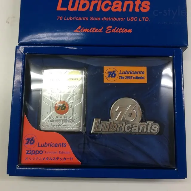 ZIPPO ジッポー オイルライター 76 Lubricants Limited Edition シルバー 2001 メタルステッカー付