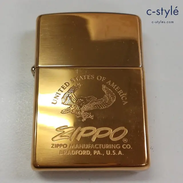 ZIPPO ジッポー オイルライター UNITED STATES OF AMERICA ゴールド 1995