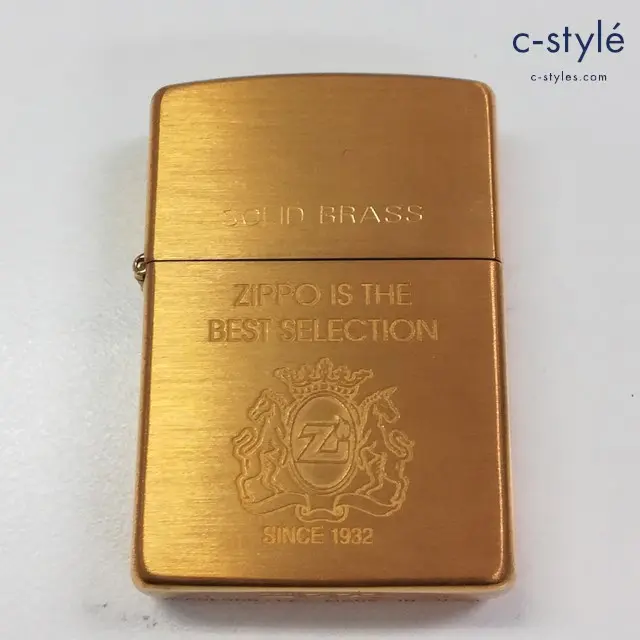 ZIPPO ジッポー オイルライター SOLID BRASS ZIPPO IS THE BEST SELECTION ゴールド 1995