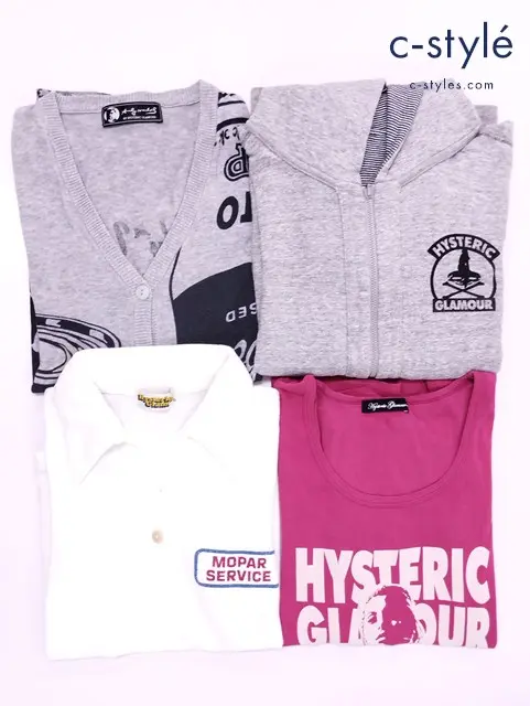HYSTERIC GLAMOUR ヒステリックグラマー リバーシブルパーカー カーディガン シャツ FREE レディース 計4点