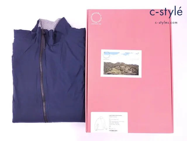 山と道 ヤマトミチ ジャケット S ネイビー LIGHT ALPHA VEST JACKET 日本製