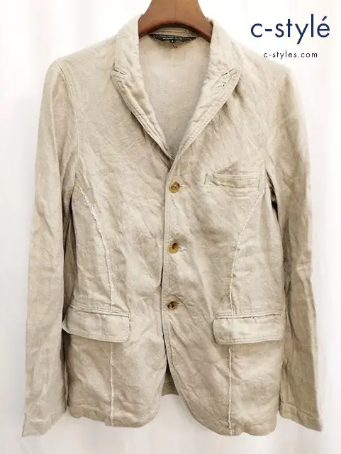 COMME des GARCONS HOMME PLUS コムデギャルソンオムプリュス 3Bテーラードジャケット S ベージュ系 PS-J063
