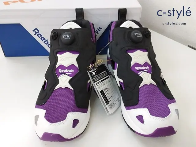 Reebok リーボック スニーカー 28cm ブラック×パープル インスタ ポンプフューリー95 GX2662