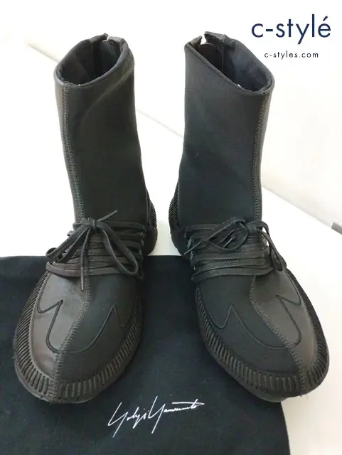 YOHJI YAMAMOTO ヨウジヤマモト ブーツ 25m ブラック Hybrid Sneaker Boots BD7301
