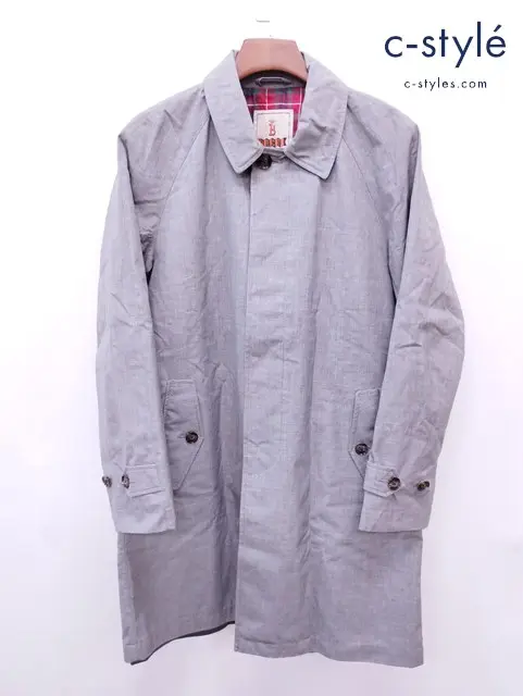 BARACUTA バラクータ ステンカラーコート 38 グレー 1601119