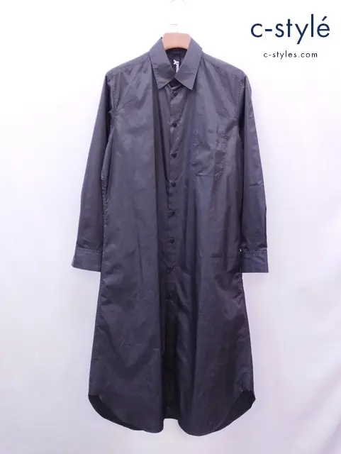 Ground Y グラウンドワイ 長袖ロングシャツ 3 ブラック GV-B51-903 山本耀司 Yohji Yamamoto