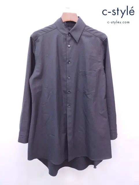 Ground Y グラウンドワイ 襟切断シャツ 3 ブラック GV-B07-100 山本耀司 Yohji Yamamoto