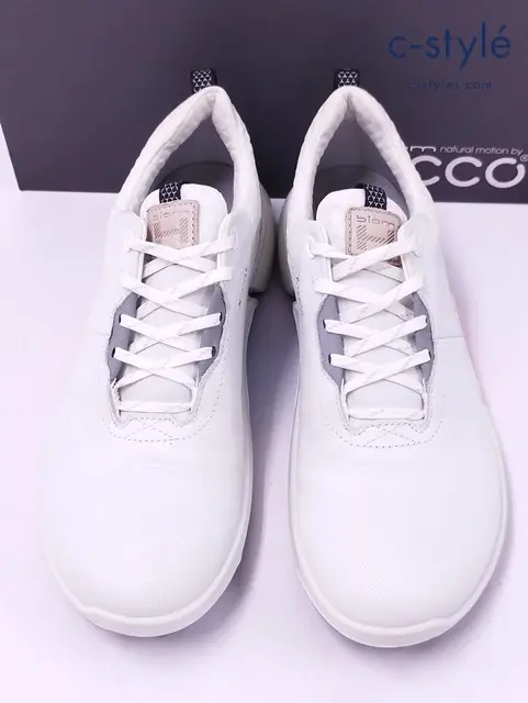 ecco エコー ゴルフシューズ 24.5cm ホワイト W GOLF BIOM H4 108203 01007 スニーカー レディース