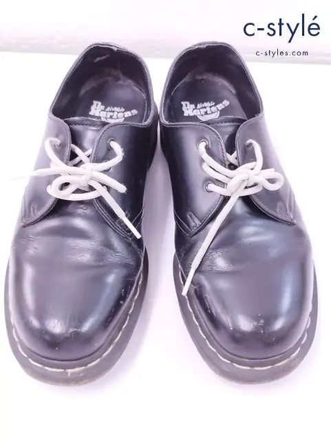 Dr.Martens ドクターマーチン 3ホールシューズ UK8 ブラック 1461 ホワイトステッチ
