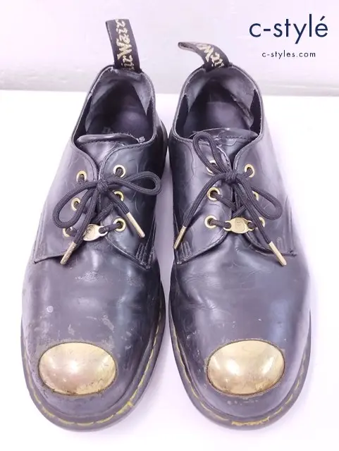 Dr.Martens×A BATHING APE 3ホールスチールトゥシューズ UK9 ブラック 1461