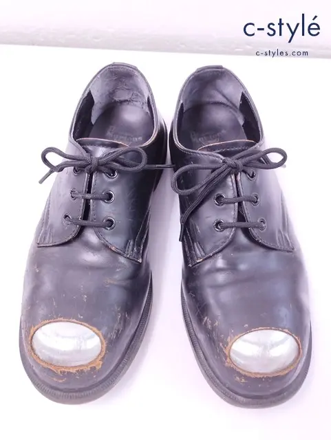 Dr.Martens ドクターマーチン 3ホールスチールトゥシューズ UK8 ブラック PETRI