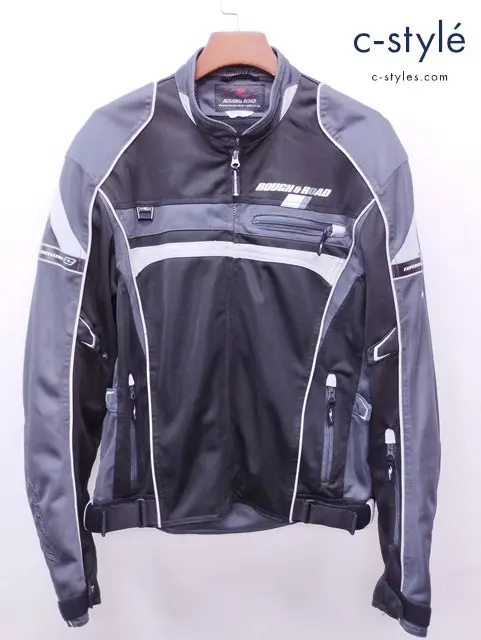 ROUGH & ROAD ラフアンドロード フルメッシュジャケット XL ブラック×グレー RR7330