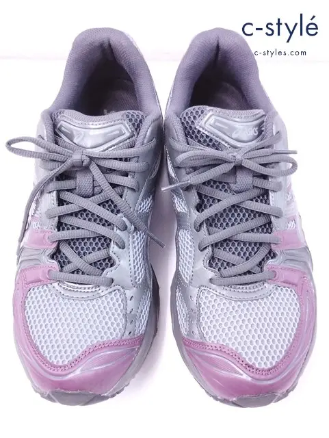 ASICS アシックス スニーカー 28cm グレー × パープル 1203A510