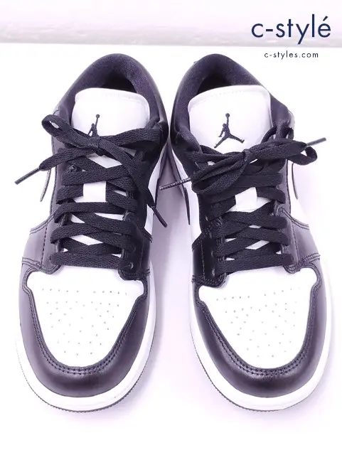 NIKE ナイキ スニーカー 24cm ブラック×ホワイト WMNS AIR JORDAN 1 LOW DC0774-101 レディース