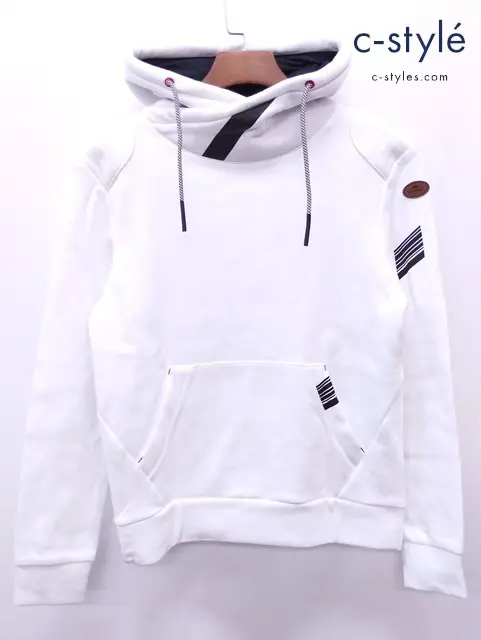 KUSHITANI クシタニ プルアップパーカー L ホワイト K-1338 バイクウェア