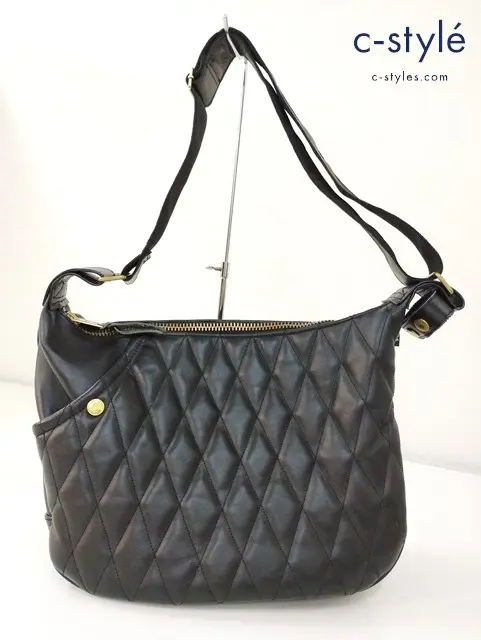 Schott ショット ショルダーバッグ ブラック PADDED BANANA BAG 3109022