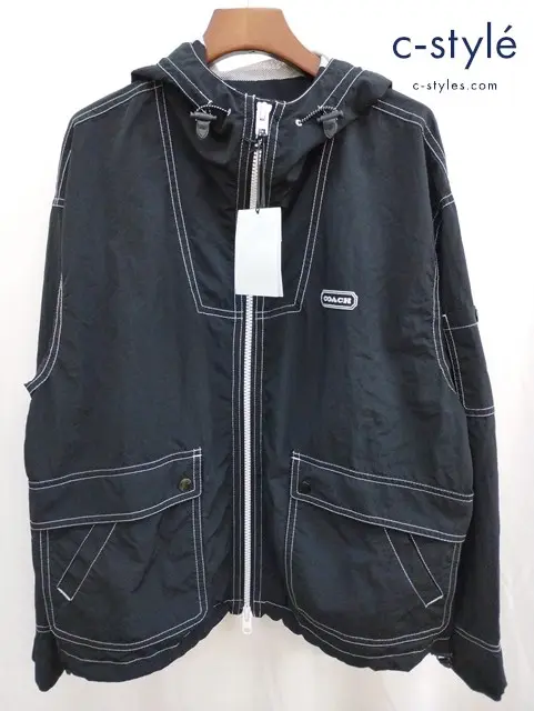 COACH コーチ ウインドブレーカー S ブラック ライトウェイト C9906
