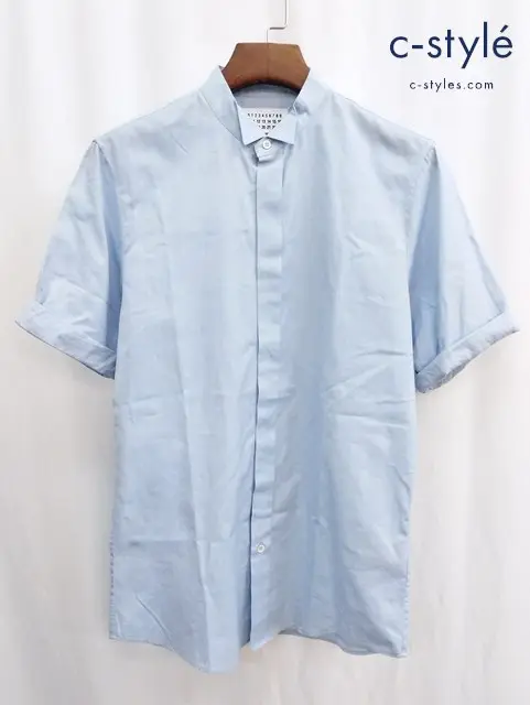 Maison Martin Margiela メゾンマルタンマルジェラ 半袖シャツ 46 ブルー イタリア製