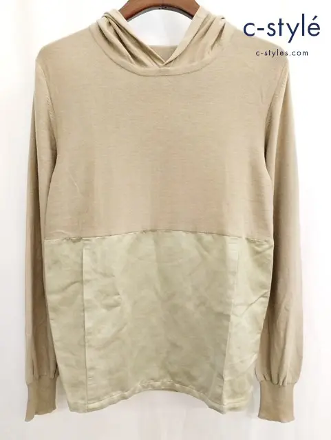 Maison Martin Margiela メゾンマルタンマルジェラ ニットパーカー S ベージュ系 イタリア製